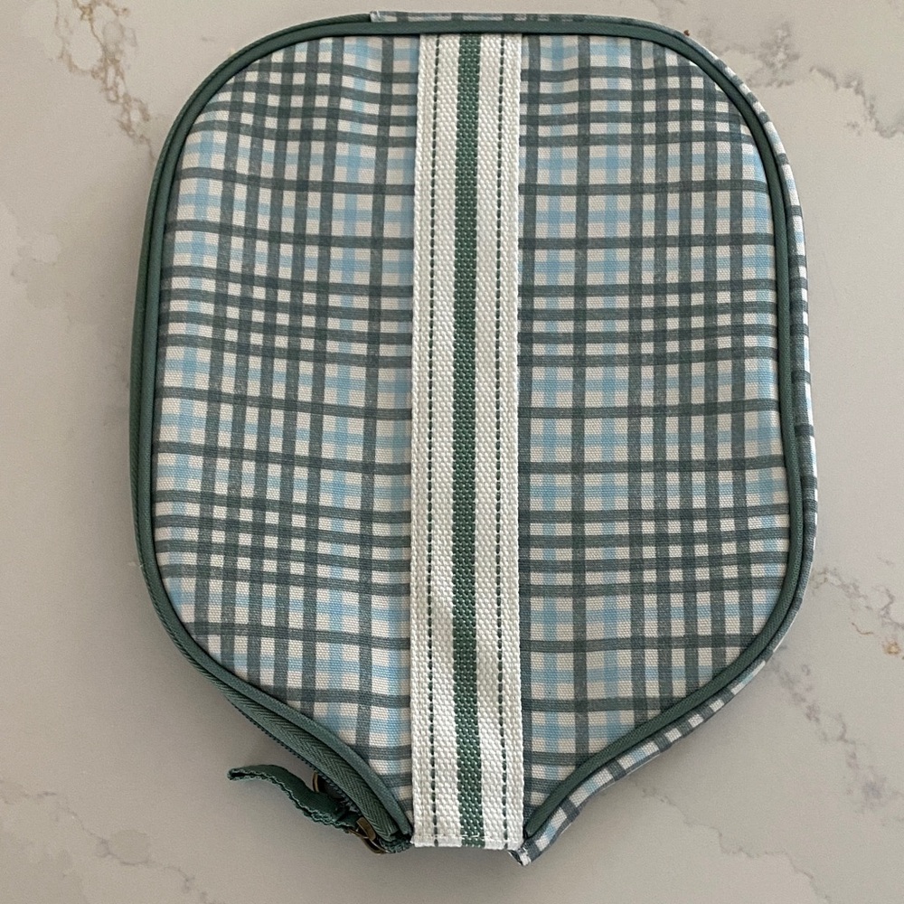 NWOT Hearth & Hand gingham pickleball paddle cover holder